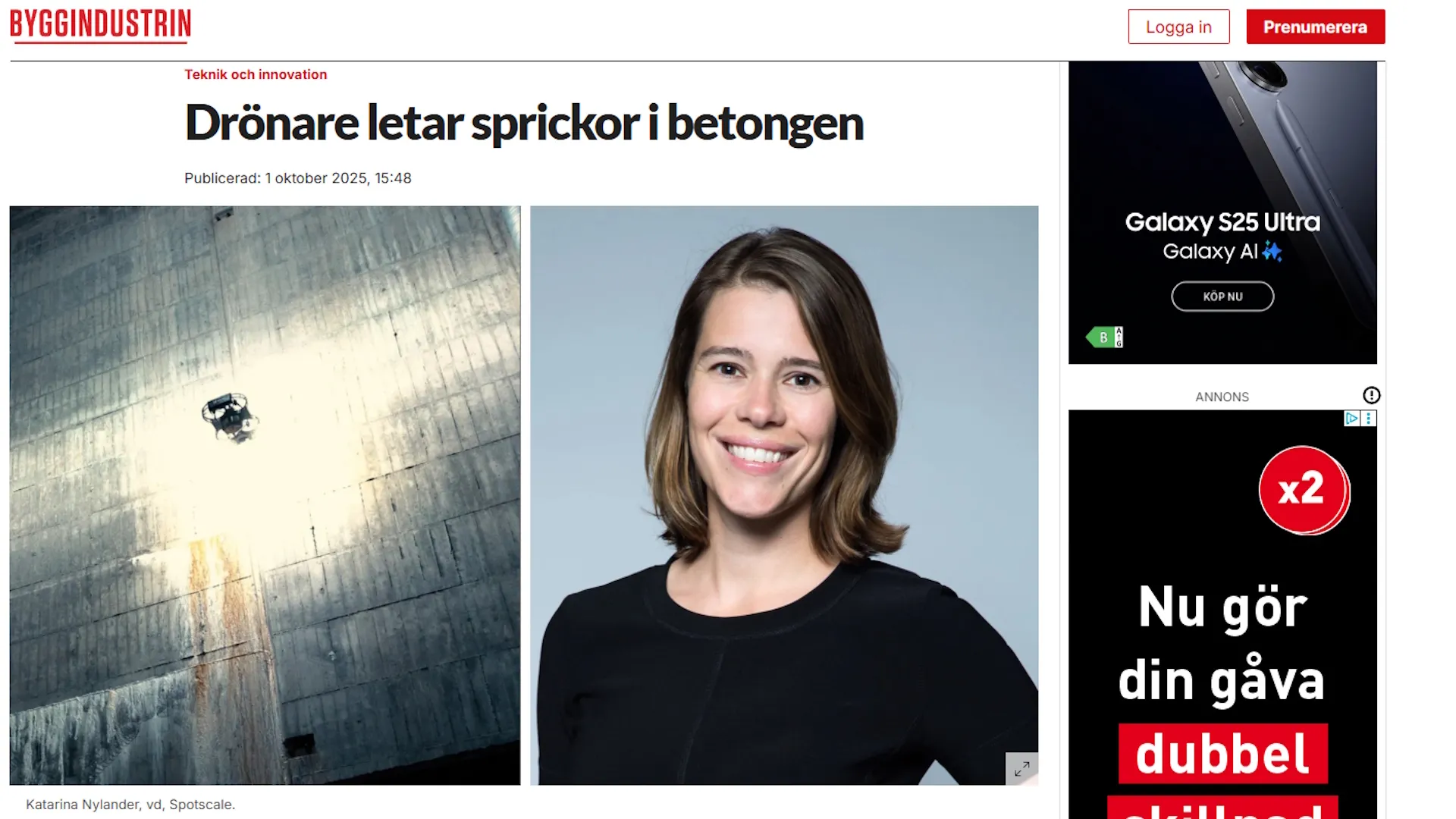 Byggindustrin artikel