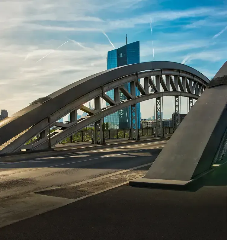 Modern bridge in city